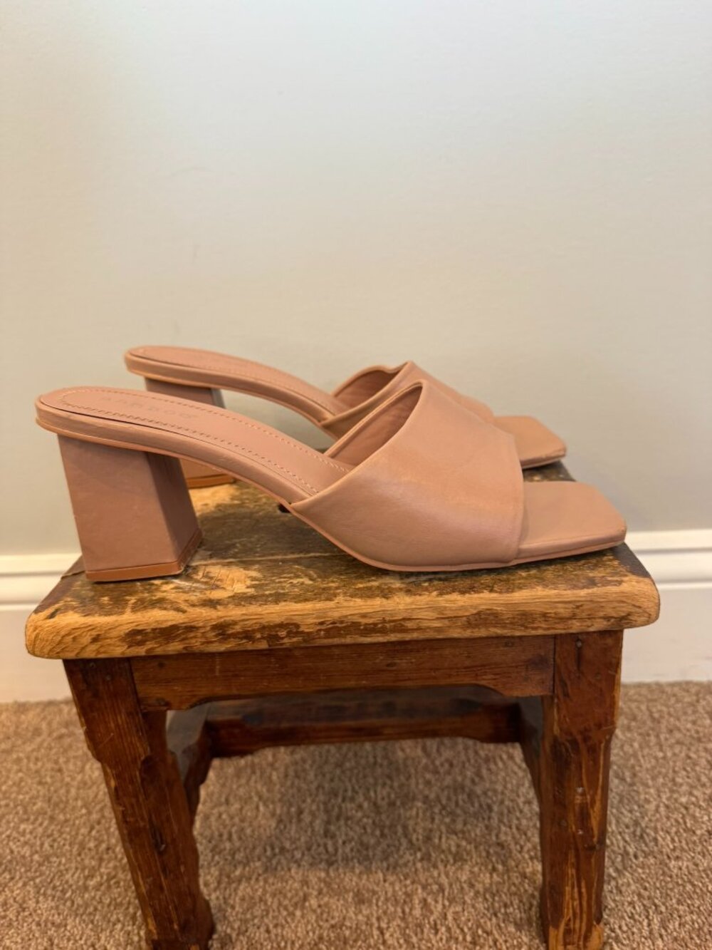 Nude Women's Block Heel Sandal - Women's Size 10